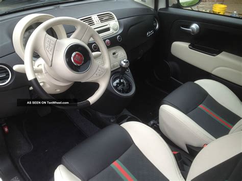 2012 fiat 500 gucci leather seats titanium|2012 fiat gucci hatchback.